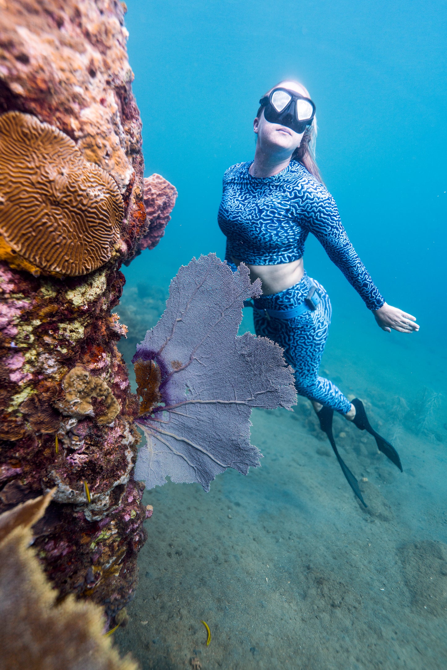 Coralie Recycled Materials Crop Rash Guard