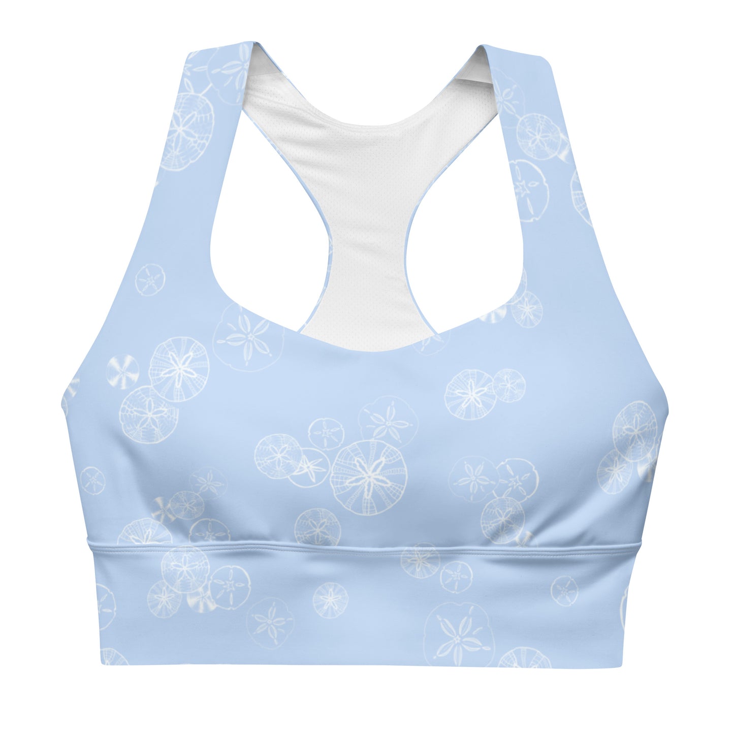 Sand Dollar Hawkes Blue Longline sports bra