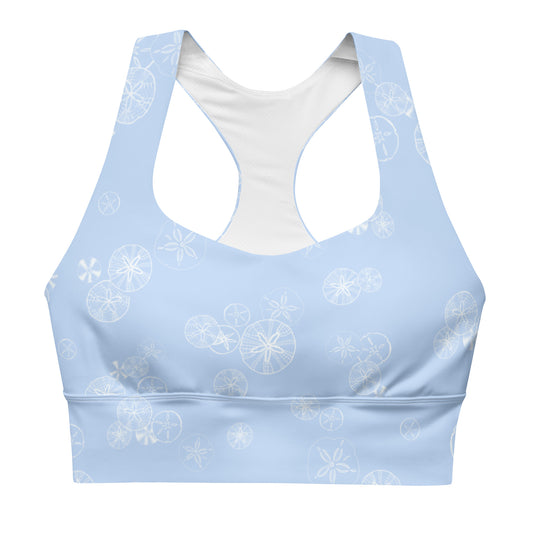 Sand Dollar Hawkes Blue Longline sports bra