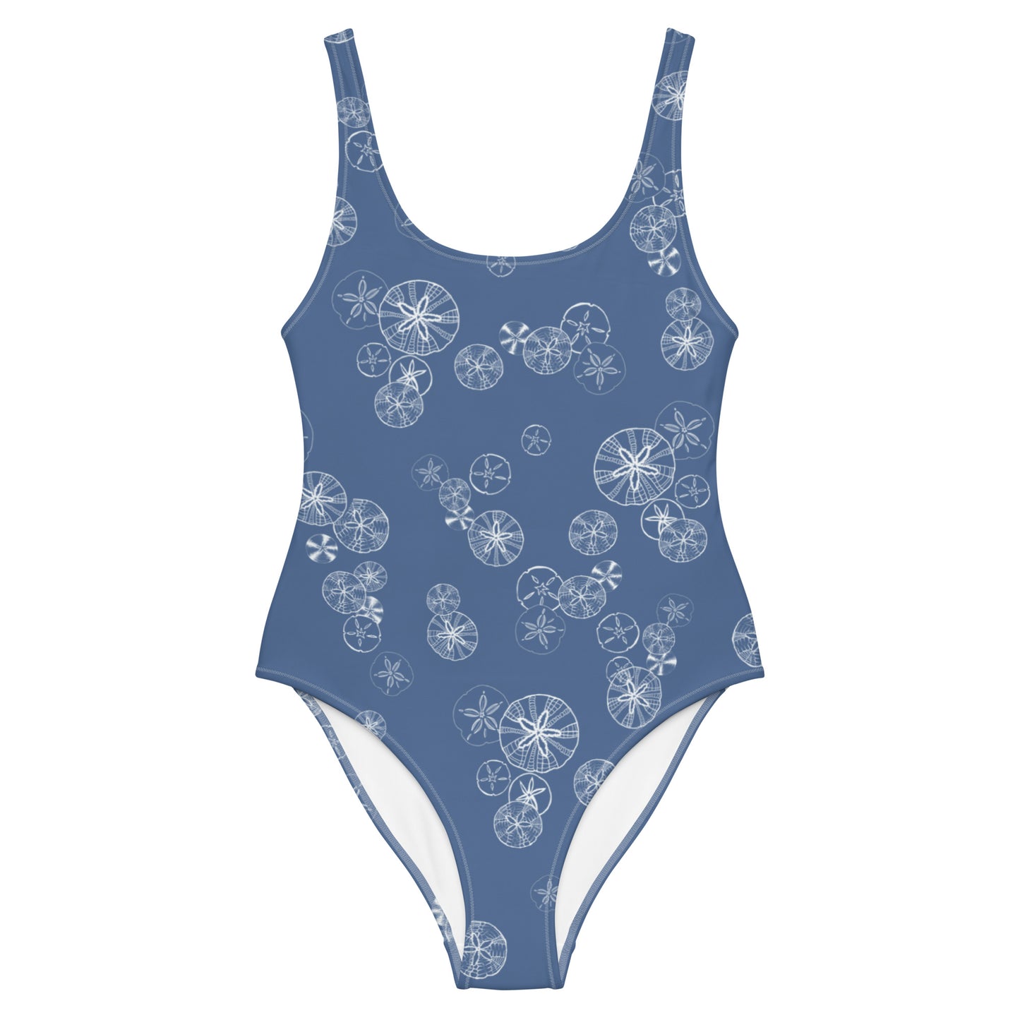Sand dollar One-Piece Swimsuit in Kashmir Blue