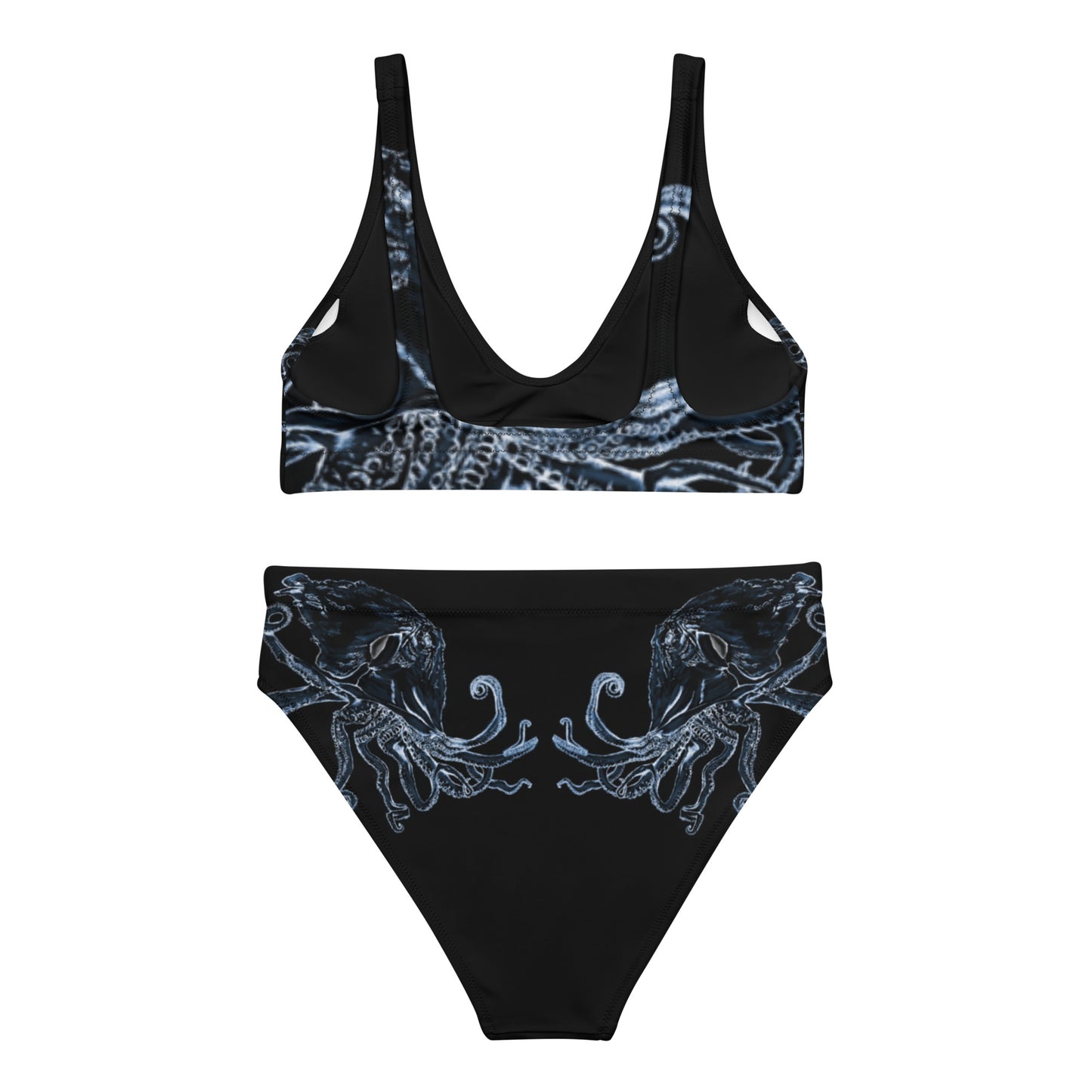 Sea Cat (Octopus) Recycled high-waisted bikini