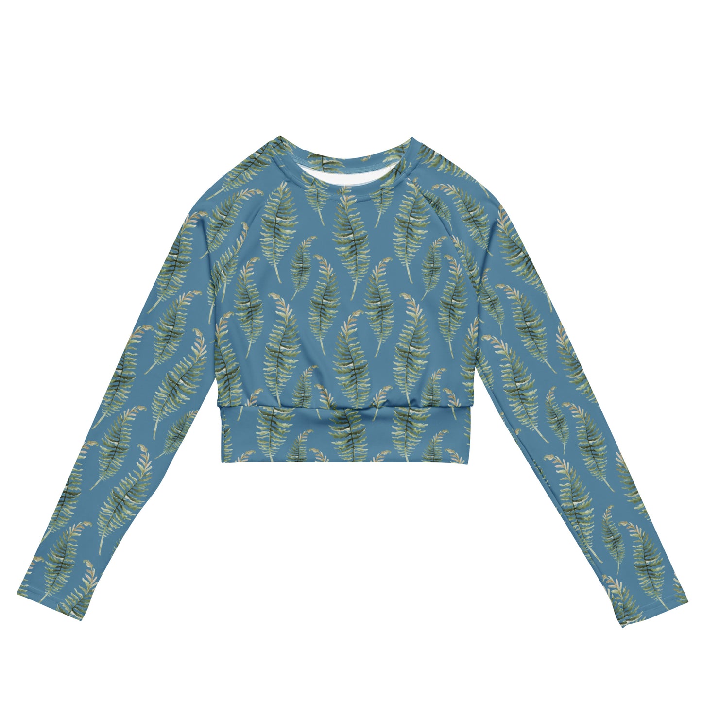 Fern crop rash guard - in recycled materials!