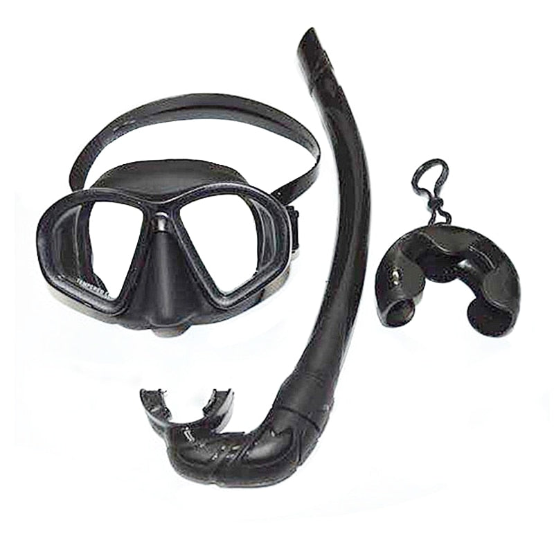 Freediving Mask And Soft Snorkel Set