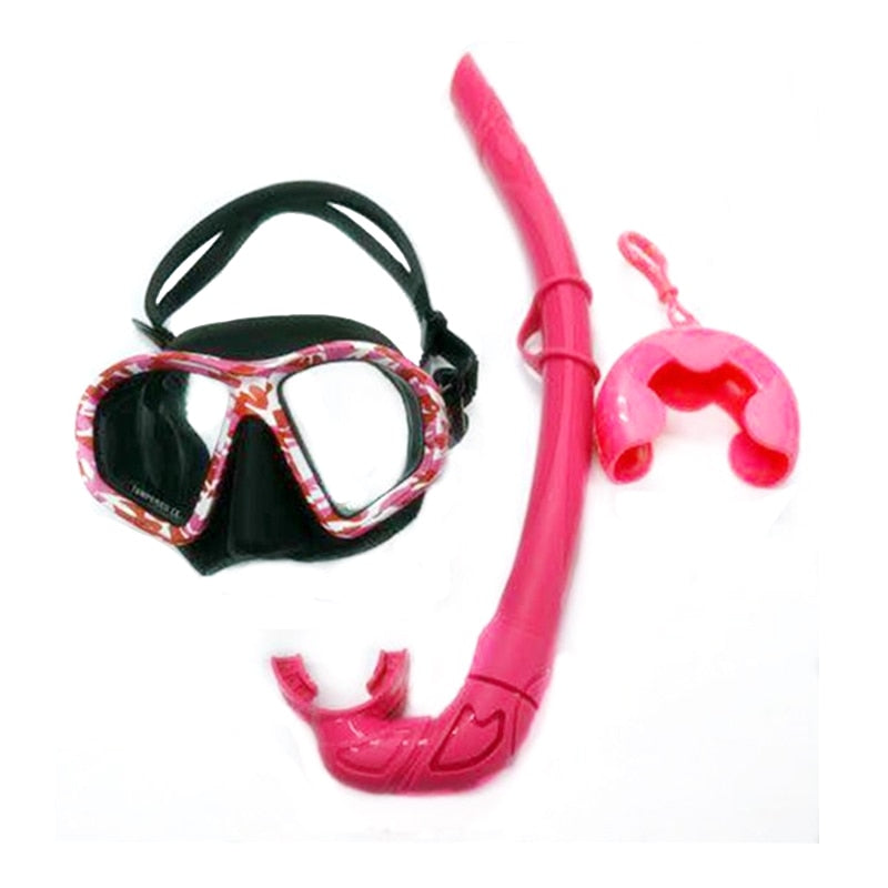 Freediving Mask And Soft Snorkel Set