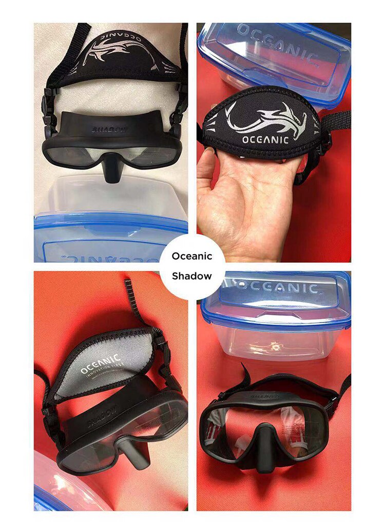 Oceanic Mini Shadow Diving Mask - Low Profile with Soft Silicone Skirt