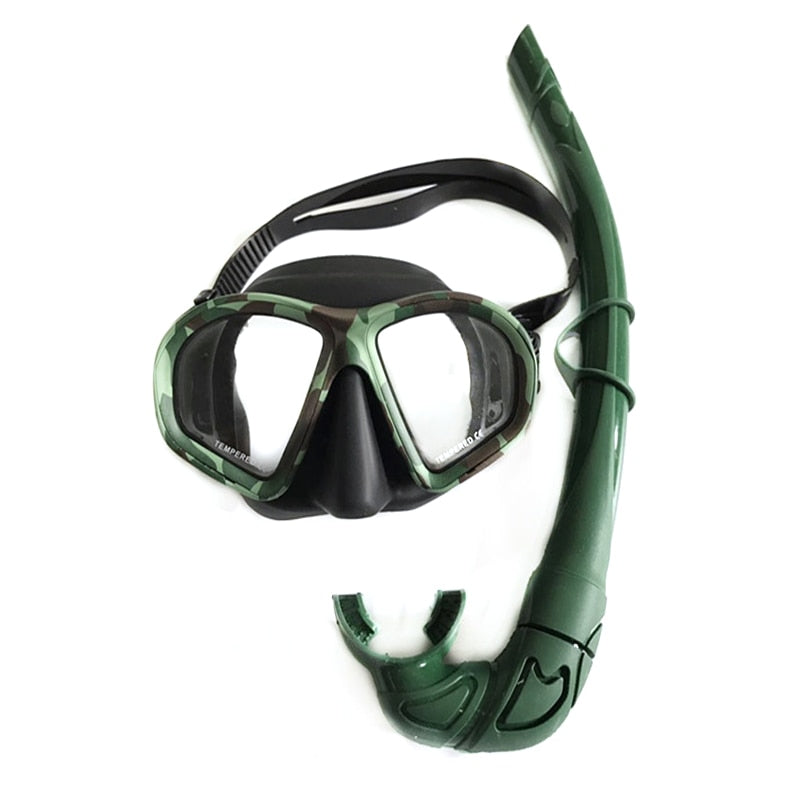 Freediving Mask And Soft Snorkel Set