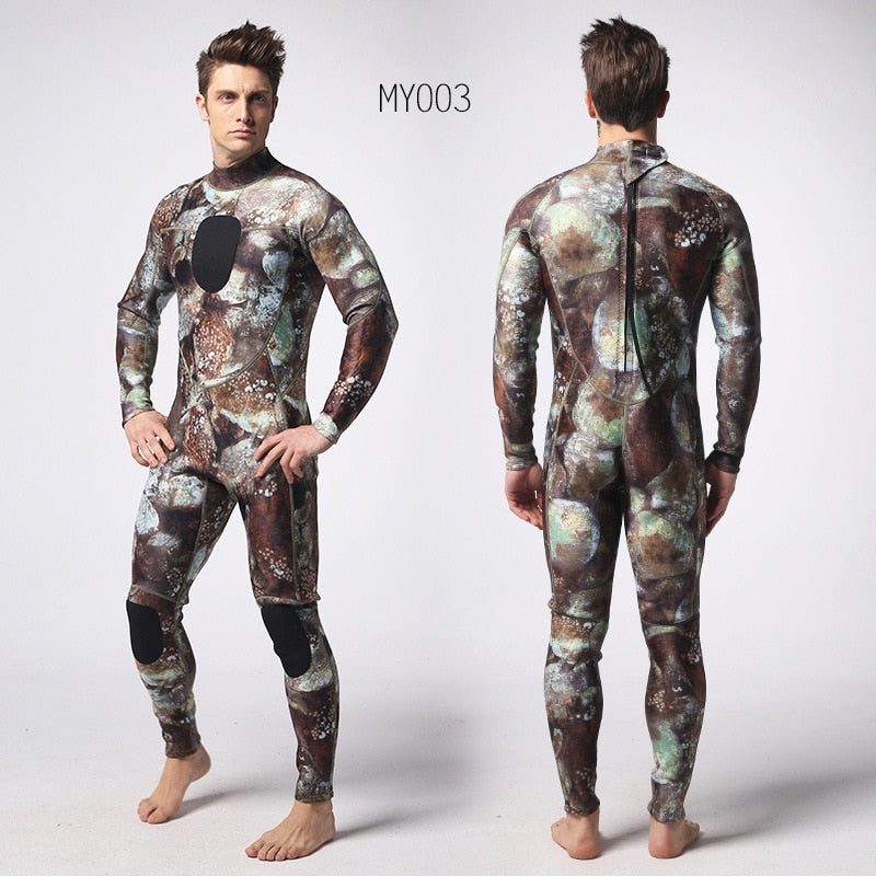 Mens Spearfishing 3mm Camoflage Wetsuit in various colours