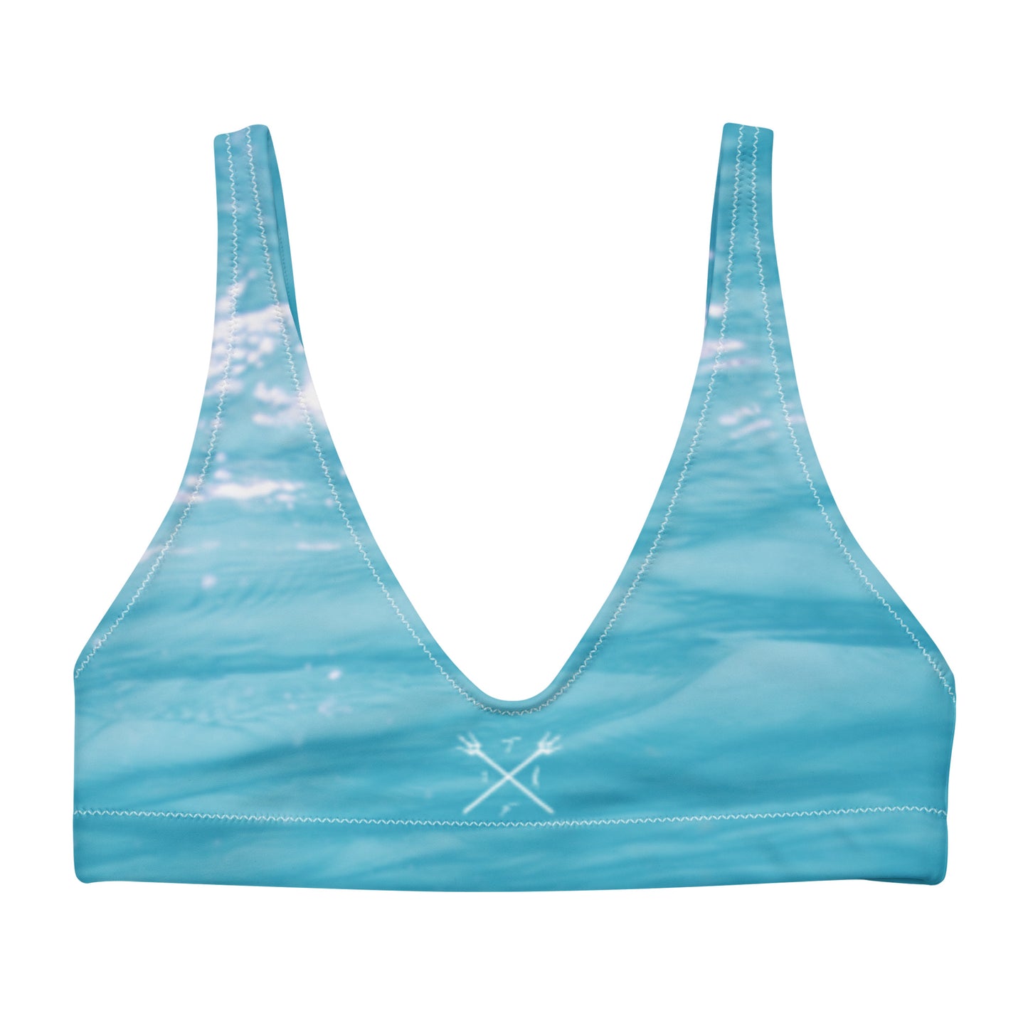 Recycled padded bikini top