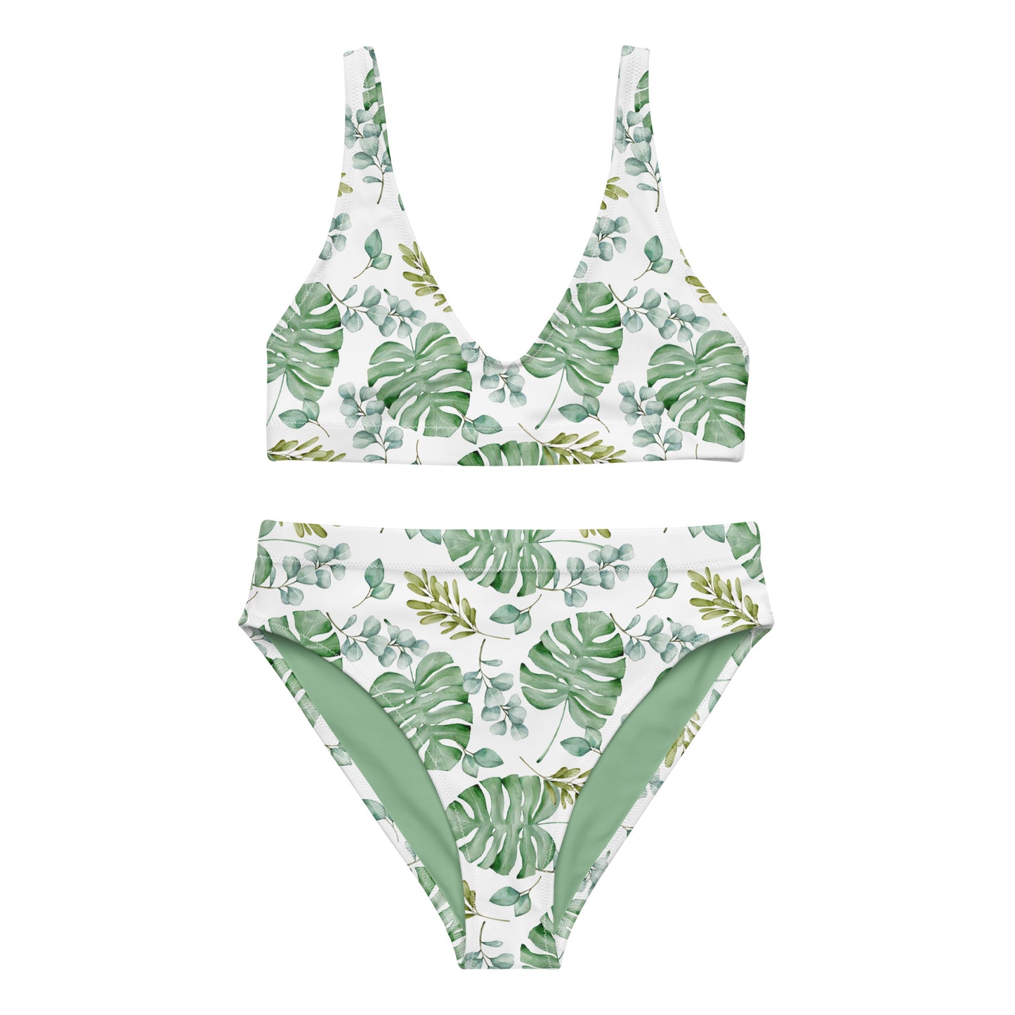 Monstera Sport Bikini in Recycled materials