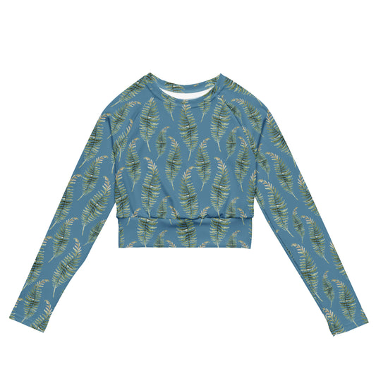 Fern crop rash guard - in recycled materials!