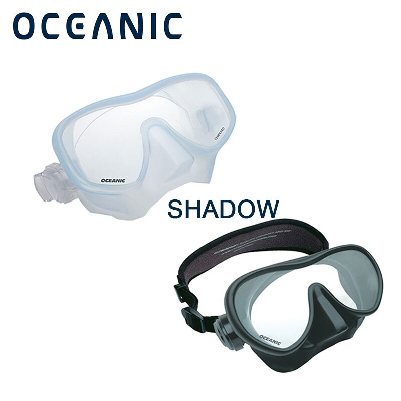 Oceanic Mini Shadow Diving Mask - Low Profile with Soft Silicone Skirt