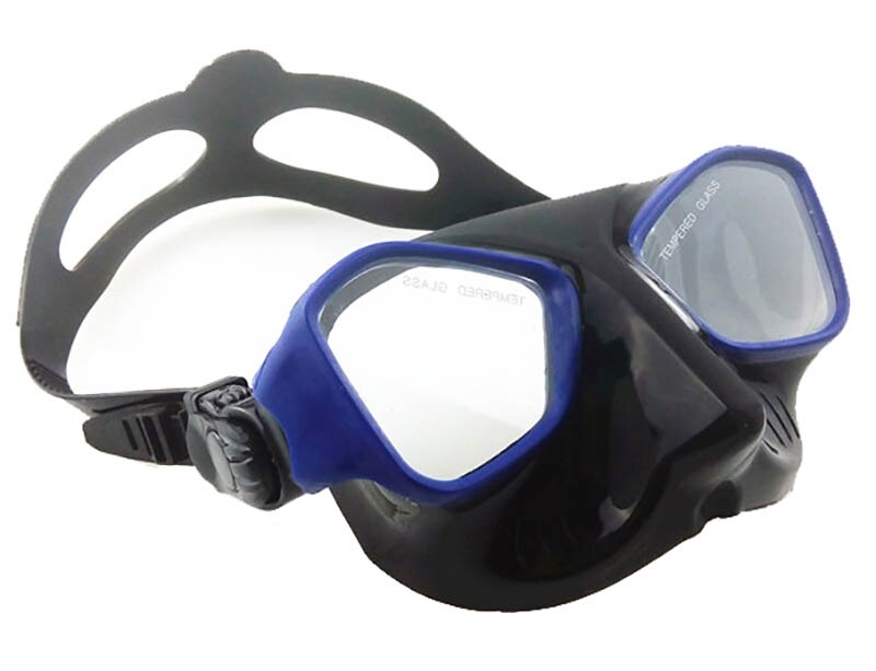 We-Fans Extreme Low Volume Free Diving Mask Scuba Snorkeling Spearfishing  Black Silicon Mask Swimming Goggles For Scuba Dive