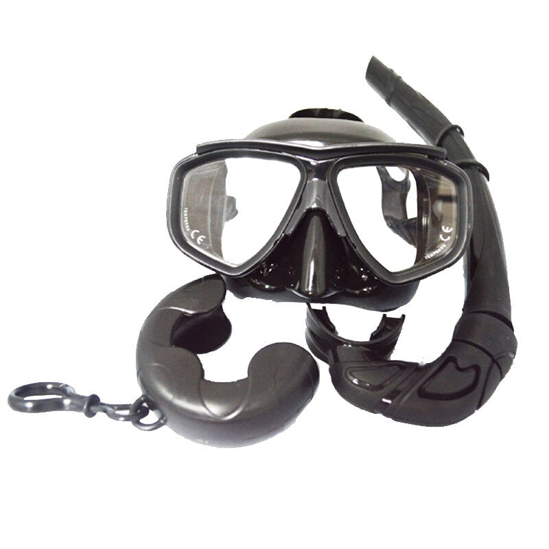 Freediving Mask And Soft Snorkel Set