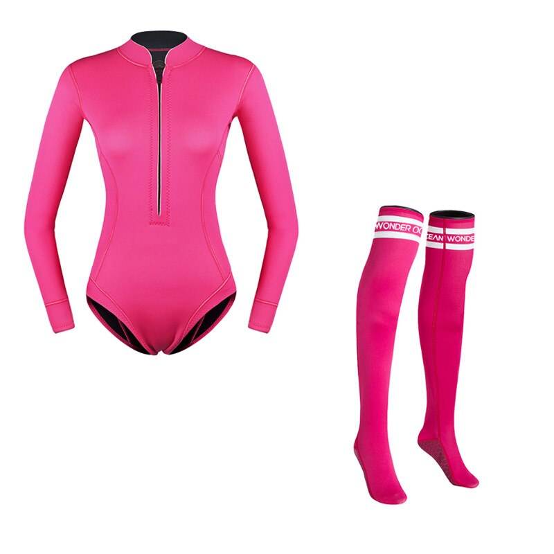 NEW Womens 2mm Neoprene Freediving Suit with High Socks